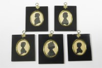 Lot 100 - Five early 19th century silhouettes
