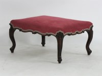 Lot 1725 - A Victorian rosewood low stool