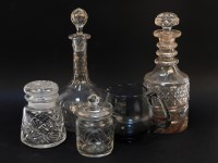 Lot 263 - A quantity of glass decanters and drinking glasses