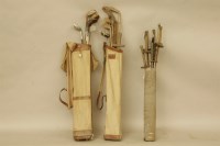 Lot 393 - Seven vintage golf clubs