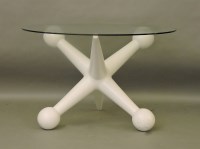 Lot 675 - A 'Jack White' X framed dining table