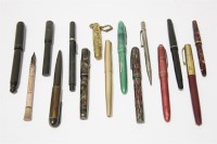 Lot 104 - Thirteen vintage pens