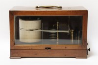 Lot 293 - A mahogany cased barograph