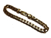 Lot 37 - A 9ct gold filed link curb bracelet