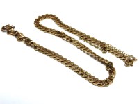 Lot 49 - A 9ct gold filed curb link bracelet