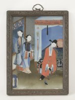 Lot 215 - A reverse Glass Painting