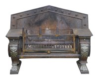 Lot 612 - A Regency cast iron firegrate