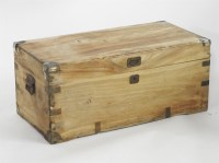 Lot 405 - An antique camphorwood box