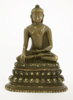 Lot 146 - A bronze Shakayamuni