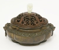 Lot 300 - A bronze incense burner