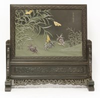 Lot 322 - A wooden table screen