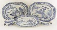 Lot 34 - Blue and white export ware