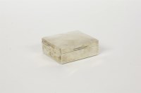 Lot 128 - A small silver cigarette box