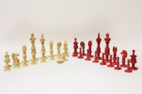 Lot 72 - An ivory chess set