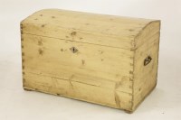 Lot 2154 - An early 20th century dome topped trunk