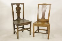 Lot 2182 - An 18th century Country Made fruitwood side chair