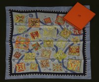 Lot 1066 - An Hermès silk scarf
