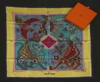 Lot 1071 - An Hermès silk scarf
