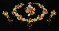 Lot 1018 - A vintage Christian Lacroix molten effect necklace