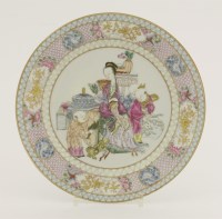 Lot 327 - A Chinese famille rose plate