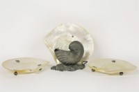 Lot 181 - Three large mother of pearl shells