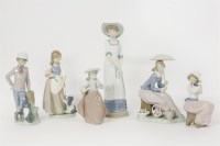 Lot 215 - Six Nao porcelain figures