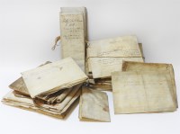 Lot 262 - A collection of antique deeds and indentures