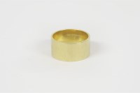 Lot 30 - An 18ct gold flat section wedding ring
8.29g