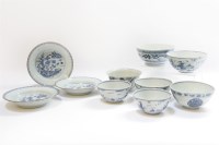 Lot 172 - A small quantity of 18th century and later blue and white Chinese ceramics