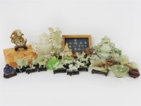 Lot 299 - A quantity of Chinese hard stone carvings