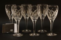 Lot 199A - A set of six John Rocha at Waterford signature wine goblets