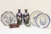 Lot 167 - A pair of early 20th century cloisonné vases