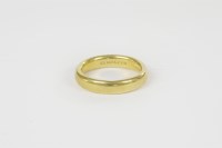 Lot 41 - A 22ct gold court shaped wedding ring
8.08g