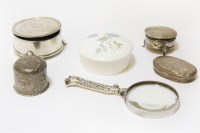 Lot 82 - A small collection of silver items