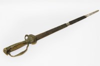 Lot 311 - A dress sword