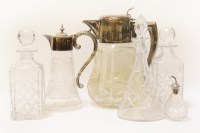 Lot 227 - A large cut glass jug