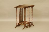 Lot 350 - A rosewood nest of tables