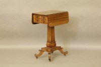 Lot 448 - A George IV inlaid rosewood work table