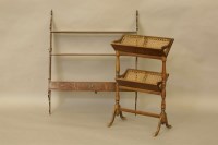 Lot 482 - A Set of George III style mahogany shelves with pierced supports to either end