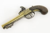 Lot 99 - A Queen Anne flintlock pistol