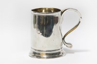 Lot 125 - A silver mug