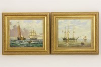 Lot 332 - James Brereton (1954-) 
SAILING VESSELS ON A 
CHOPPY SEA 
signed