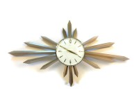 Lot 297 - A retro Sunburst wall clock