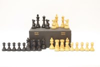 Lot 212 - A Staunton pattern chess set