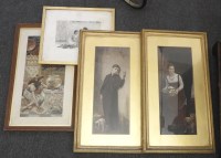 Lot 416 - Four late 19th century coloured lithographs