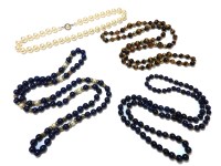 Lot 52 - A collection of bead necklaces