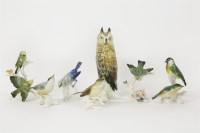 Lot 151 - Seven Karl Ens porcelain bird figures
