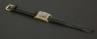 Lot 9 - A Longines gold American market mechanical strap watch