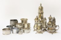 Lot 83 - A collection of Victorian and later silver napkin rings