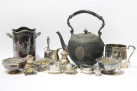Lot 112 - A quantity of silver and plated items